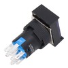 25Pcs Push Button Switch Self Locking AC DC 24V Accessory