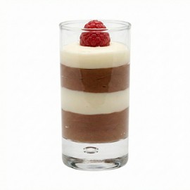 Restaurantware-3.3 Ounce Dessert Shooters, 6 Fine-Blown Shooter Glasses - Slender Silhouette, Serve Appetizers, Shots, Or Tasting, Clear Glass Parfait Glasses, Dishwashable, For Parties or Weddings