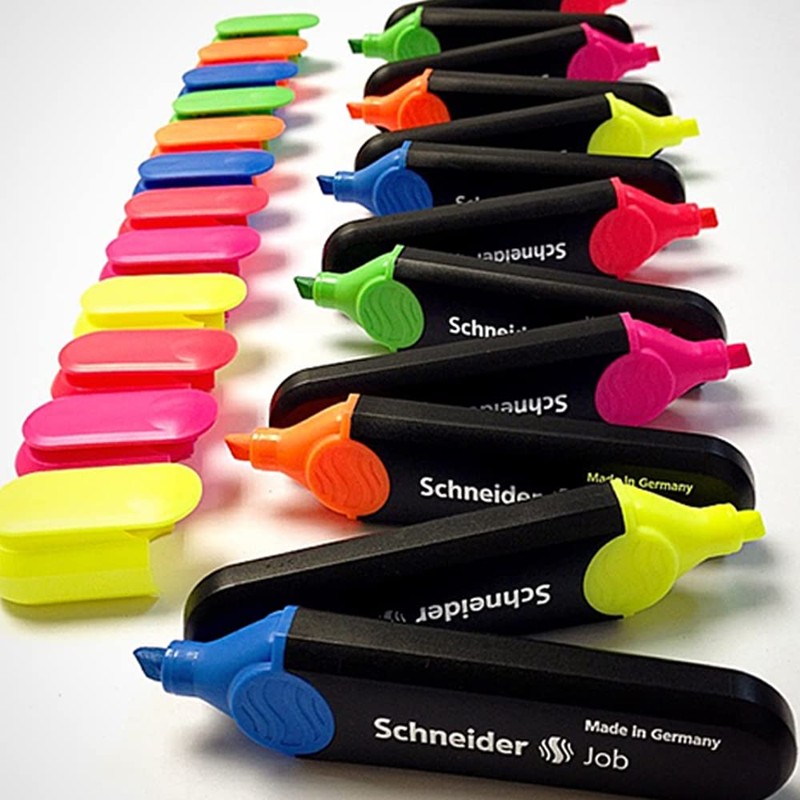 Schneider Job - markers (Yellow, Black, Multi, Black, Plastic)