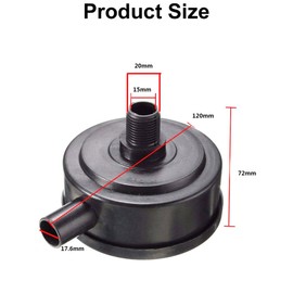 Air Compressor Silencer Filter, Air Compressor Intake Filter Silencer, Silencer Compressor Replacement Intake Filter, Filter Pump Air Compressor Accessories, for Air Compressor, Thread Connection, 2