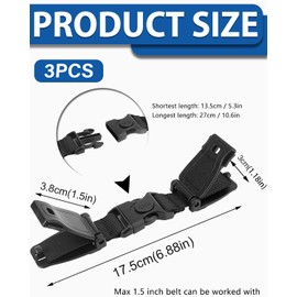 TPZORJX 2 Piece Safety Belt with Lock, Child Seat, Car Safety Seat, Chest Strap, Child Seat Belt Lock, Car Safety Seat Belt, Stroller, High Chair, Bicycle Safety Seat