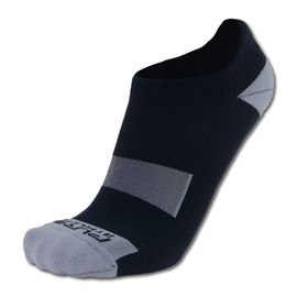 Pure Athlete Recycled Yarn Socks- Eco friendly, Anti-Blister, Athletic No Show socks for Men and Women (3 Pack- Black/Grey, Small)