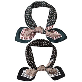 VEHYEGOI 2Pcs Silk Headscarf, Satin Scarf, Silk Square Scarf, Scarf For Women, Headscarf For Women’S Hair, Satin Scarf For Hair