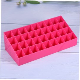 OATIPHO Slot Lipstick Storage Box Creative Makeup Organizer for Lipsticks Jewelry Brushes Desktop Cosmetic Holder for Home Shop