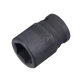 sourcing map 1/2" Drive by 18mm 6-Point Impact Socket, CR-V Steel 1.5" Length, Shallow Metric Sizes