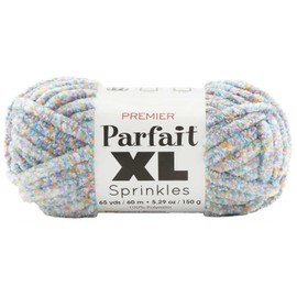 Premier Yarns Parfait XL Sprinkles Wildflower 2097-06 (3-Skeins - Same Dye Lot) Jumbo #7 Polyester Yarn for Crocheting and Knitting with Project Bag