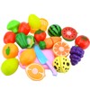 23pcs/set Kids Educational Gift Toy Plastic Kitchen Cut Fruits Kids