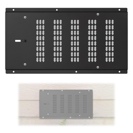 Foundation Vent with Damper and Screen,Crawl Space Vent Cover for Foundation Garage Attic Soffit Home Improvement,Fits 16"x8" Rough Opening,Outdoor Foundation Air Wall Vent to Reduce Moisture,Black