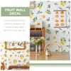 ibasenice 2 Sheets Fruit Decorative Wallpaper Fruit Wallpaper Kids Room