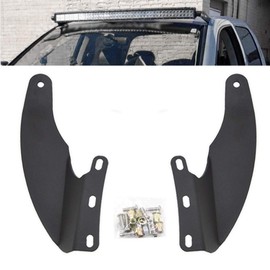52 Inch Curved Light Bar Upper Roof Windshield Mounting Brackets Compatible with Dodge Ram1500 2002-2008 Ram 2500 3500 2003-2009
