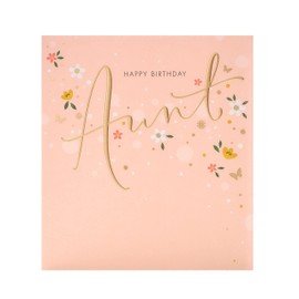 UK Greetings Auntie Birthday Card - Birthday Card for Her - Auntie Happy Birthday
