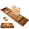 XcE Foldable Bathtub Tray Expandable to 105cm for Luxury Bath,