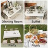 Fantastshop 2 Pack White Table Cloths Rectangular, Solid Rectangle Polyester