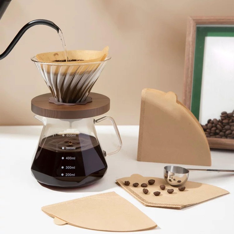 ANTETOK Disposable Coffee Filters - 200 Count Cone Coffee Filters