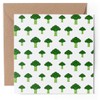 1 x Greeting Card - Gamer 8 Bit Broccoli Pattern