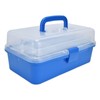 Plastic Storage Box Portable 3 Layer Folding Handheld Tool Organizer