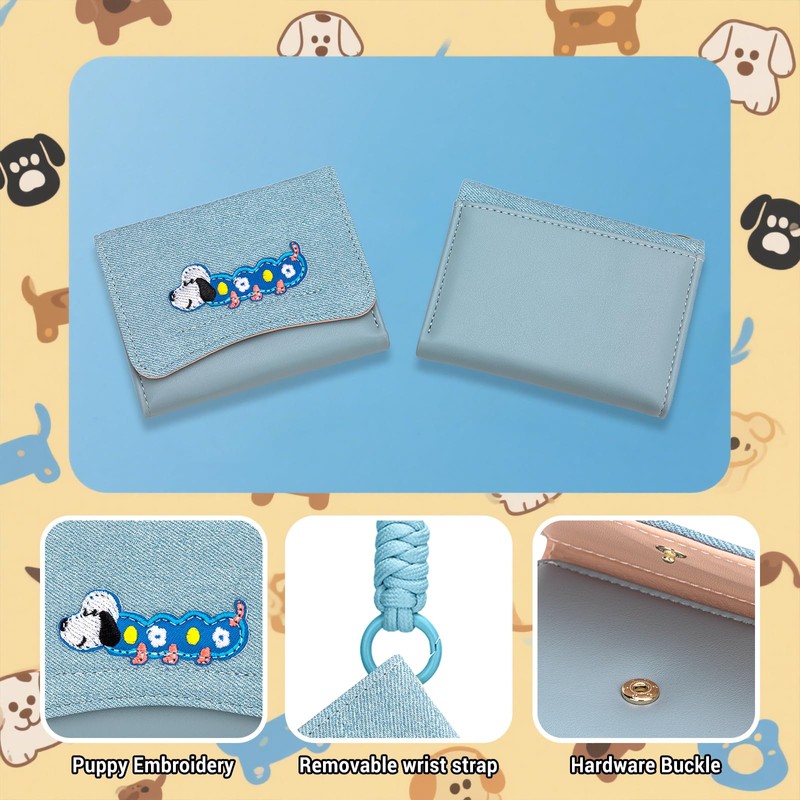 YINHEXI Cute Dog Wallet for Women Small RFID Blocking Keychain