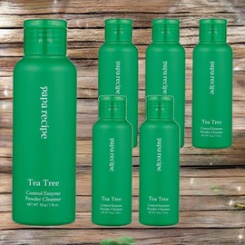 Papa Recipe Skin Fatigue Recovery Soft Skin Tea Tree Control Enzyme Powder Cleanser 6 pcs 50g / 파파레서피 피부피로회복 부드러운피부 티트리 컨트롤 효소 파우더 클렌저 6개 50g