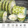 CINAIMPRESSION 9Inch Pasta Bowls Set of 4, HandPainted Ceramic, Mix