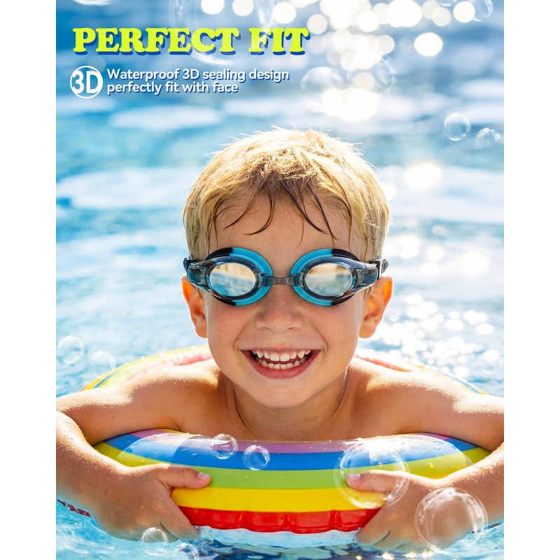 Aegend 2 Pack Kids Goggles, Swimming Goggles for Kids Age