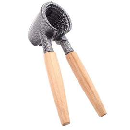 Ciieeo 1pc Walnut Cracker with Ergonomic Wooden Handle Multifunctional Nut Opener for Hazelnuts and Chestnuts Labor-Saving Tool for Easy Shelling