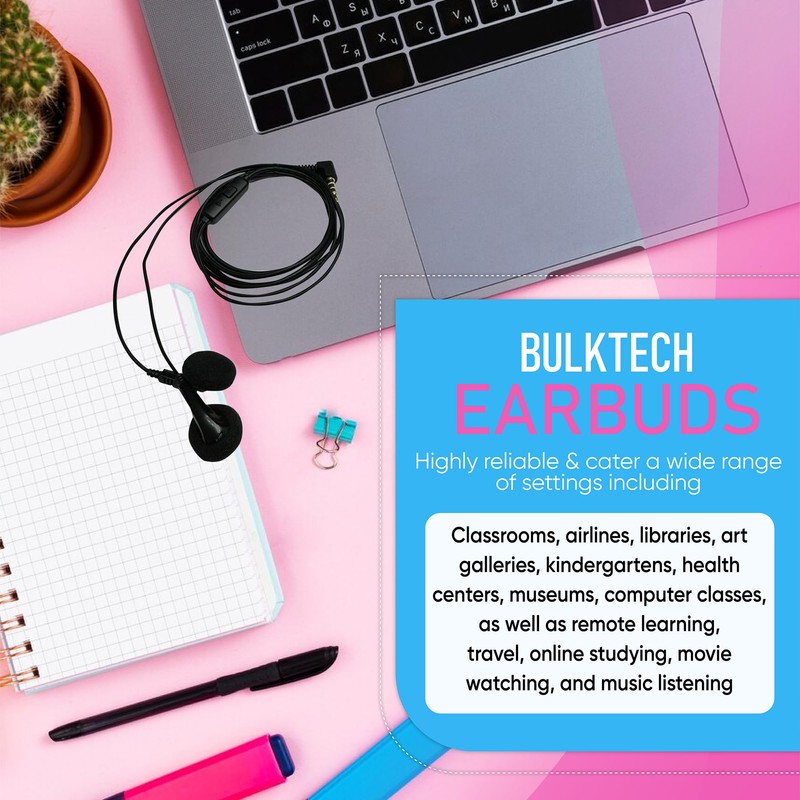 200 Pack Bulk Wired in-Ear Earphone Headphones with Microphone, Remote