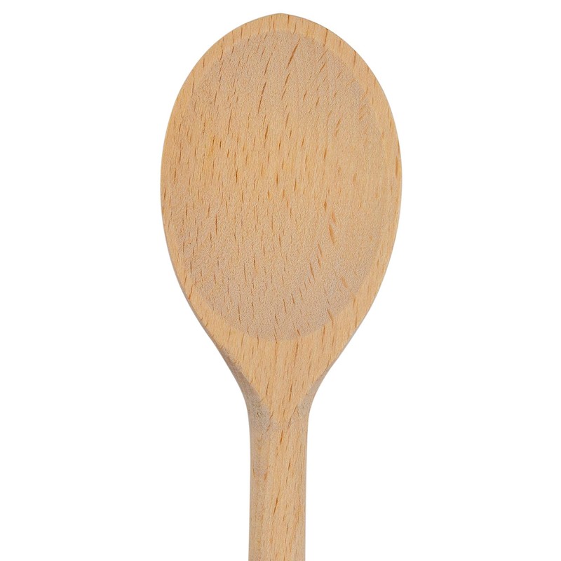 25 cm Long Wooden Spoons for Cooking - Oval Wood