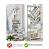 ZEXVIDA Bookshelf with Drawer,8 Tier Tree Bookcase Retro Floor Standing