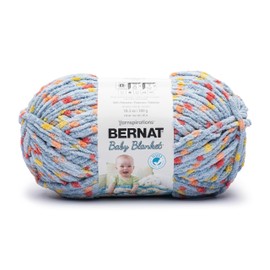 Bernat Baby Blanket Dino Egg DOT Yarn - 1 Pack of 300g/10.5 oz - 100% Polyester - #6 Super Bulky - 220 Yards - Knitting/Crochet