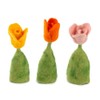 LK Trend & Style Felt Egg Cosy Tulips Set of