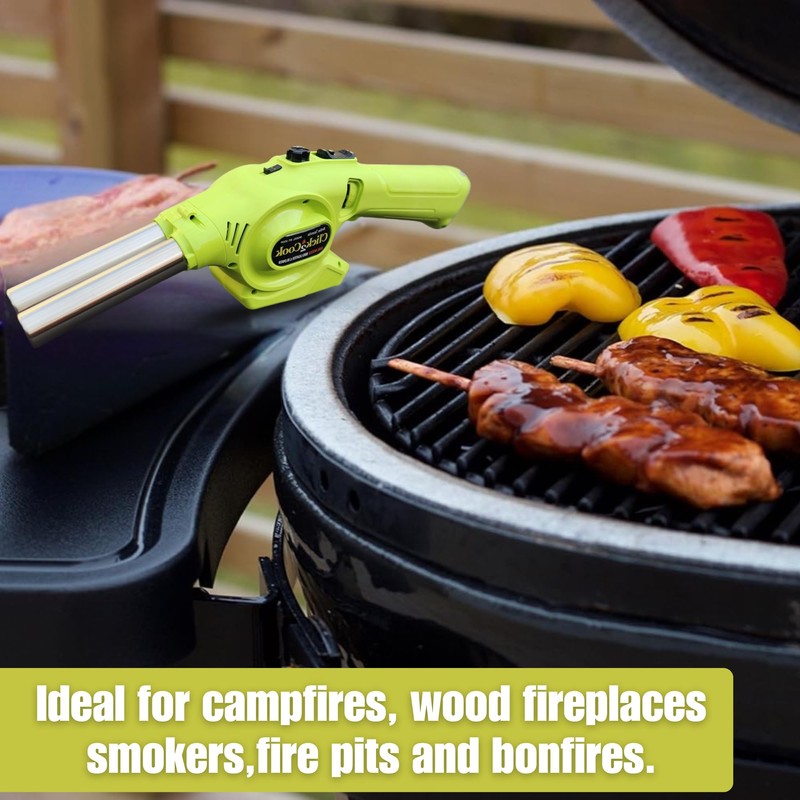 Click2Cook 2-in-1 Dual Nozzle BBQ Lighter & Blower – Refillable