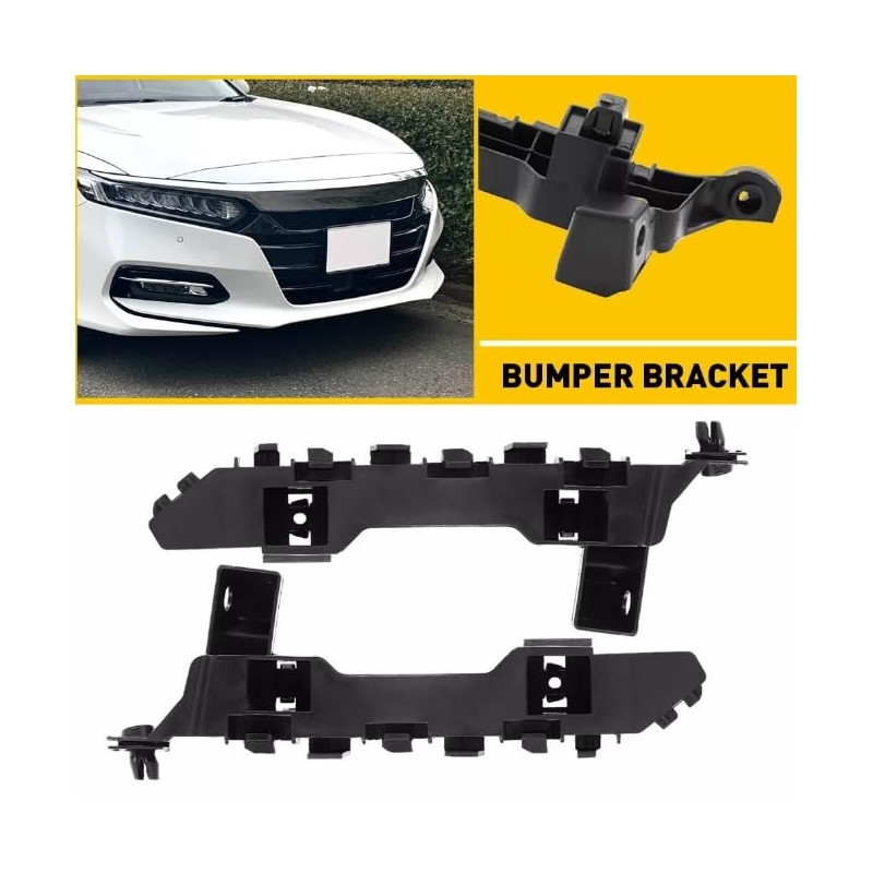 Pair Left Right Front Bumper Brackets,Front Driver & Passenger Side