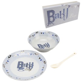 Ceramic Feeding Set Baby Boy Gift