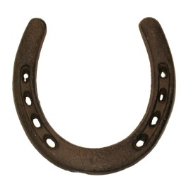 IWGAC Set of 6 Cast Iron Large Horse Shoes Home Garden Rustic Western Cabin Decor