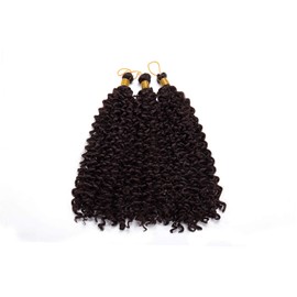 3 Bundles 35 cm Water Wavy Crochet Hair Braiding Hair Extensions Braids Ombre Deep Curly Weaving Hair Braids Hair Extensions Medium Brown