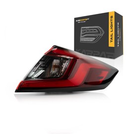 KarParts360 For Honda Civic 2022 2023 2024 Tail Light Assembly Passenger Side | Rear | Outer | Hatchback | Type R 2023 | With Bulbs | Replacement For HO2805124 | 33500-T47-A01