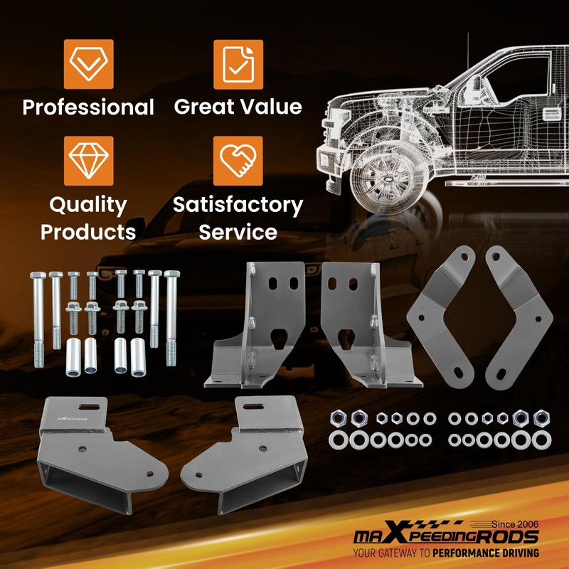 maXpeedingrods 4.5"+ Control Arm Drop Kit for Jeep Cherokee XJ