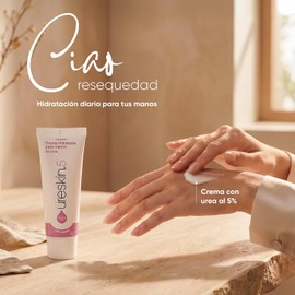 5 Crema para Manos con Urea 5% 50 g Piel normal a seca, hidratación diaria, textura ligera, manos