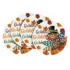 Artoid Mode Gobble Turkey Maple Leaves Thanksgiving Placemats Set of