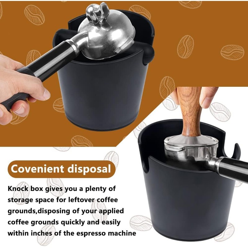 Espresso Coffee Knock Box, ABS Coffee Grind Knock Box, Coffee