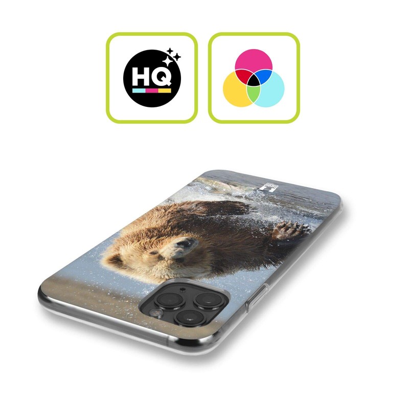 Head Case Designs Grizzly Bear Jumping Wildlife Soft Gel Case