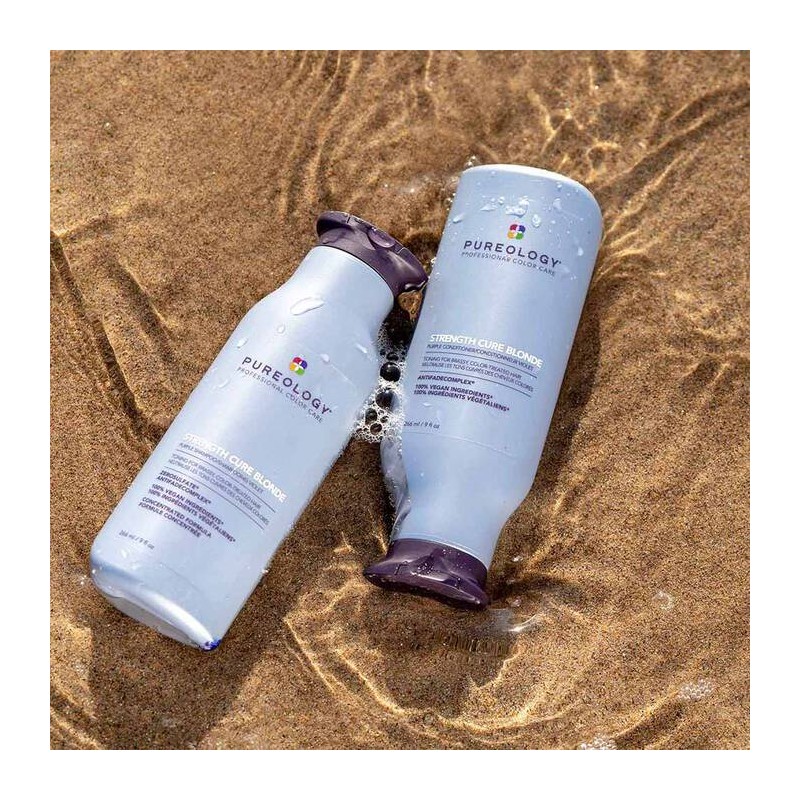 Pureology Strength Cure Blonde Purple Shampoo and Conditioner 266ml Bundle