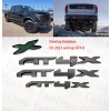 Auto 3PCS Doors Rear Matte Black AT4X OVERLAY Emblem 2023+