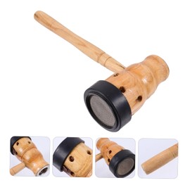 ORFOFE 1pc Wooden Moxibustion Tool Handheld Moxibustion Can for Acupuncture Points Ergonomic Design Durable Heat Insulation for Back Abdomen and Waist Massage Supply