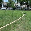 42" Inch, Single Rope Poles/Stakes for Creating a Rope Border