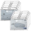 skytowards Pack of 10 ID Card Holder Hard Plastic Horizontal