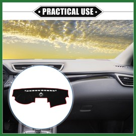 Motoforti Car Dashboard Cover Mat Compatible for Kia Sorento 2010-2016, Protective Polyester Red Center Console Interior Trim Dash Board Mat Long-Lasting