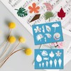 GORGECRAFT 2 Styles Jewelry Shape Template Reusable Acrylic Leaf Diamond