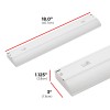UltraPro 18 inch Hardwired Under Cabinet Lights, 3 Color Settings