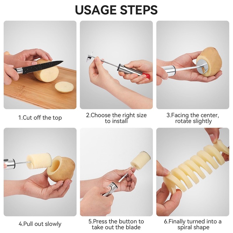 Vegetable Corer, Stainless Steel Vegetable Drill Fruit Corer with 4